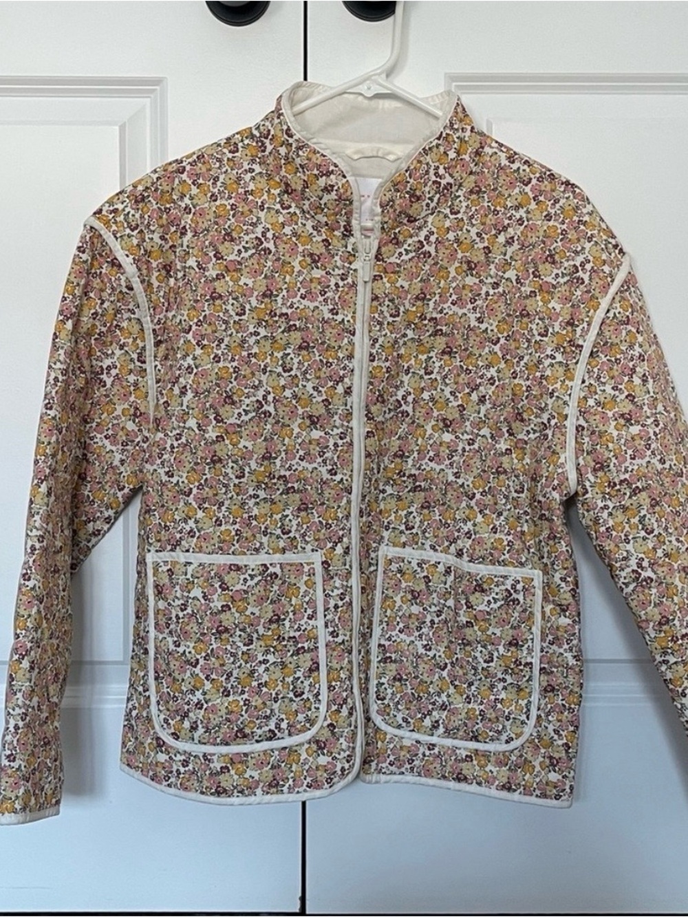 Joe Fresh Jillian Harris floral Quilted Jacket - Pink, Yellow, White - Picture 2 of 6
